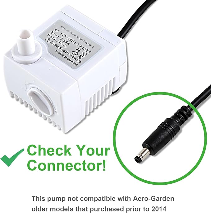 200623 Aero-Garden Pump with 20 Filters, Ultra Quiet Pump Fit