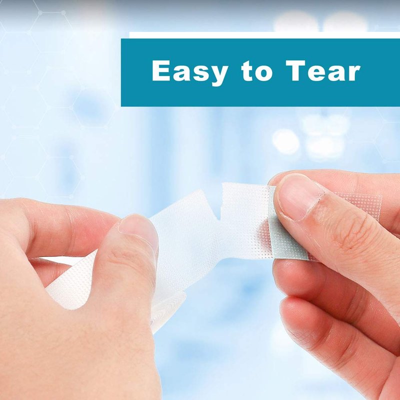 LotFancy Clear Medical Tape 1" x 10 Yd, 2 Rolls Waterproof Surgical Tape for Wound Dressing Care, Hypoallergenic First Aid Tape for Sensitive Skin, Latex Free & Transparent
