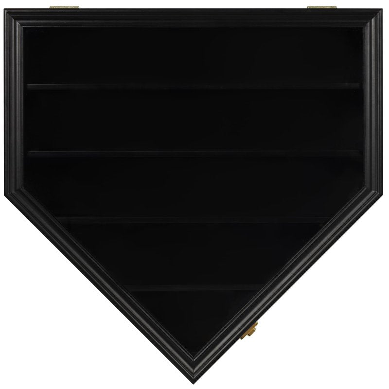 DisplayGifts Baseball Display Case Baseball Holders for Balls Display with 21 Slots Wall Display Box 98% Clear Antifade UV Protection with Gold Locks for Homerun and Collector Autograph Balls