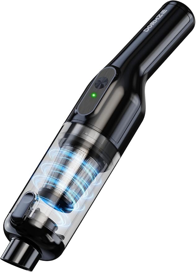 dormzie Handheld Vacuum Cordless, 16000Pa Powerful Suction, Lightweight at 1.3 lbs, Rechargeable Car Vacuum Cleaners for Home Office Car Pets with Brushless Motor, Multiple Accessories