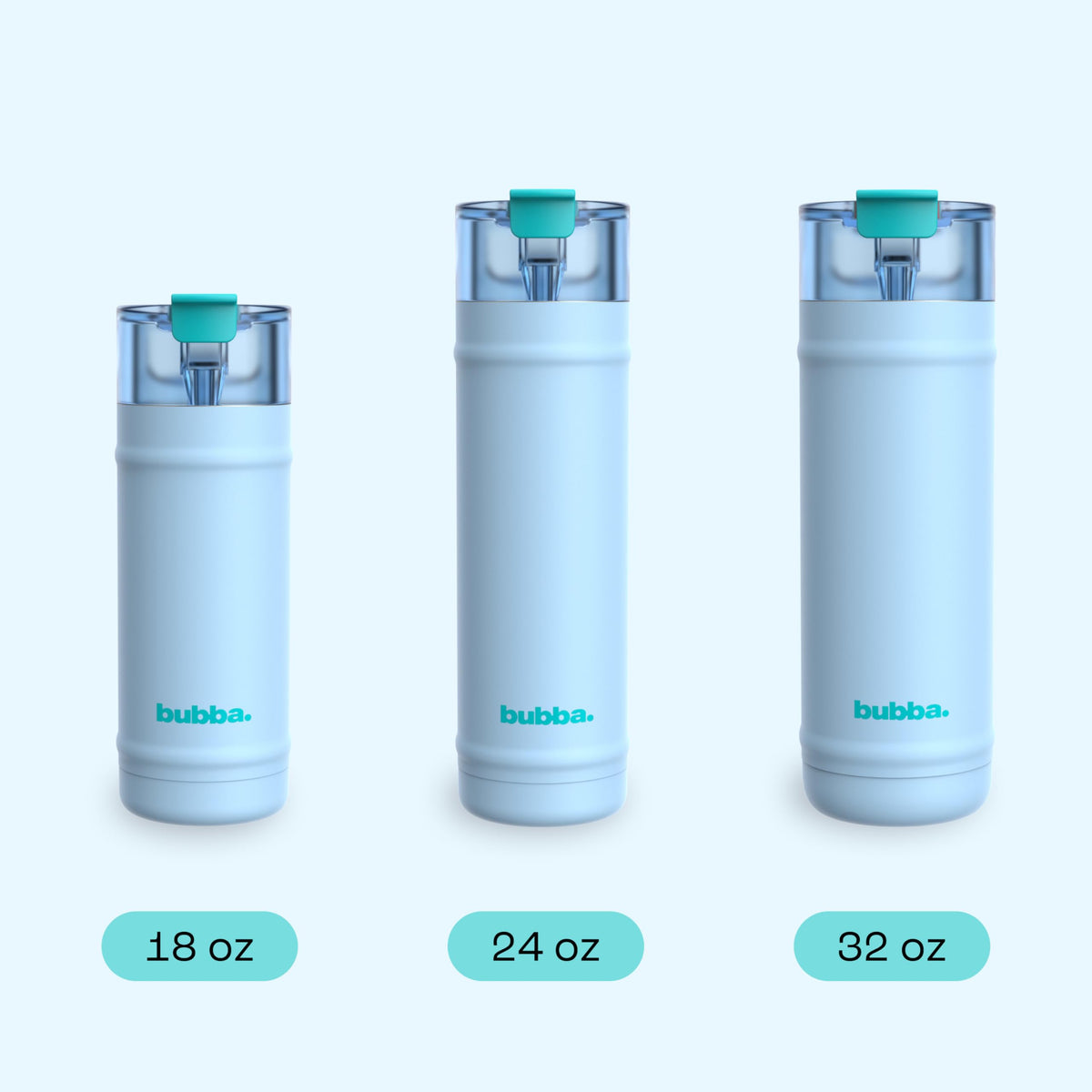 bubba 32 oz Dualsip Insulated Stainless Steel Water Bottle with Straw - Reusable, Leakproof, Lightweight, Dishwasher Safe, Lead-Free and BPA-Free, Daydreamin'
