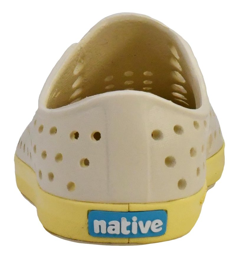 Native Shoes Unisex-Kids Jefferson Sneakers, Bone White/Gone Bananas Yellow, 1 Little Kid