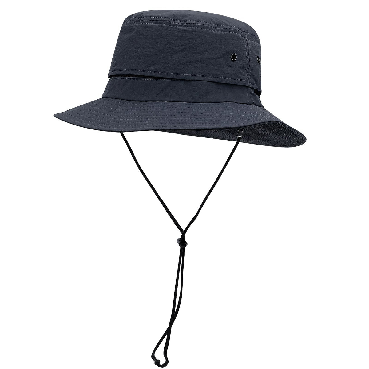 Croogo Waterproof Sun Hat Mesh Bucket Hat Packable Fishing Lightweight Hiking Outdoor Cap Summer Safari Boonie Hat,Blue-AFH02