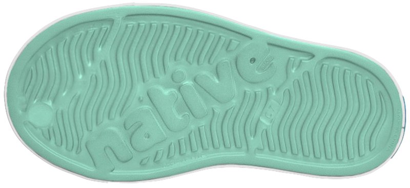 Native Shoes Unisex-Kids Jefferson Sneakers, Fresco Green/Shell White, 11 Little Kid