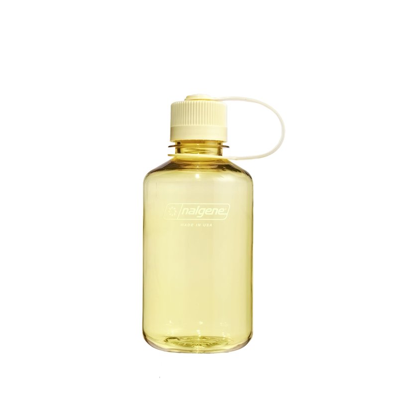 Nalgene 16 oz Narrow Mouth Water Bottle | Slim Cup Holder Size, BPA-Free, Durable & Leak Proof, Lightweight Travel Bottle, Butter