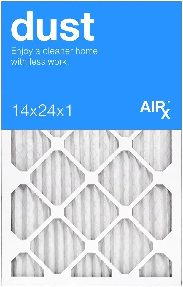 AIRx DUST 14x24x1 MERV 8 Pleated Air Filter 24x14x1 Air Filter