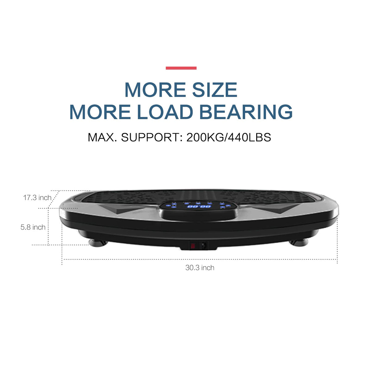 NIMTO Vibration Plate Exercise Machine Whole Body Workout Vibration Fitness Platform for Home Fitness & Weight Loss + BT + Remote, 99 Levels (Black)