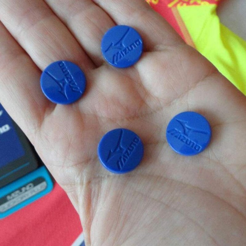 Geenite Running Bib Clips Fixing System Race Number Buckle Marathon Number Plate Buttons for Field Events Fasteners Holders Random Color 30 pcs