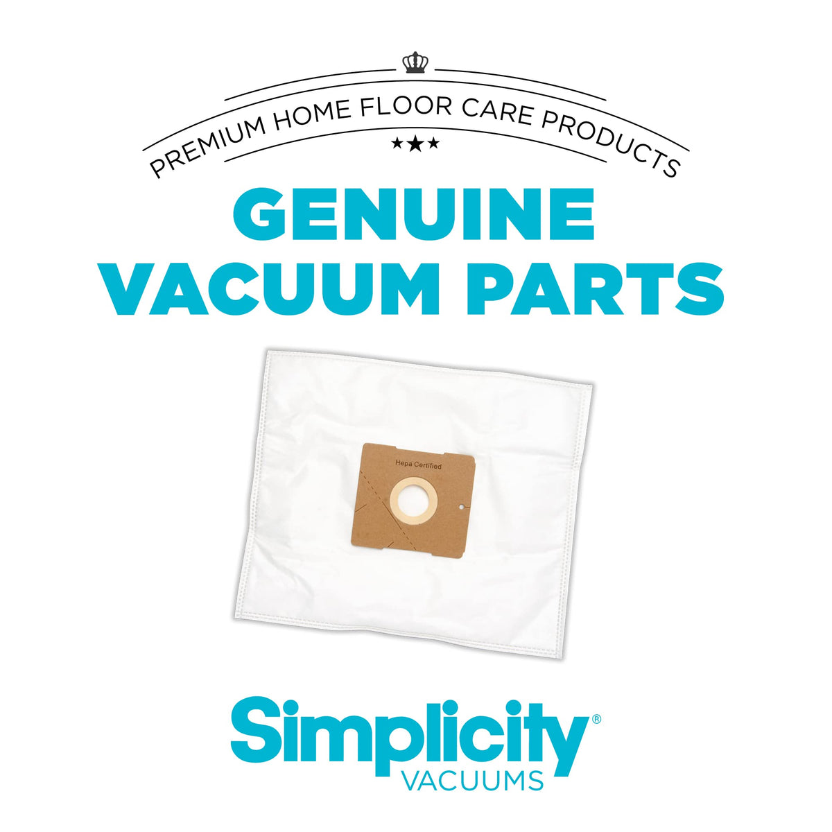 Simplicity Jill Vacuum Bags, Type Z, SZH-6 Replacement Bags, 6-pack Set