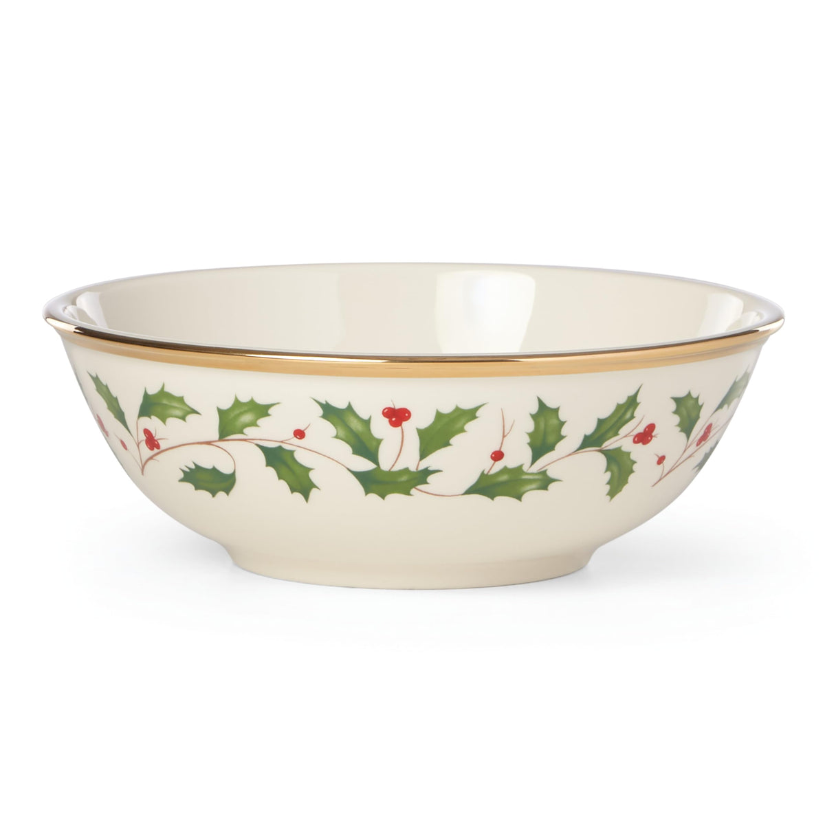 Lenox Holiday Porcelain Christmas Salad Plate Set for 4