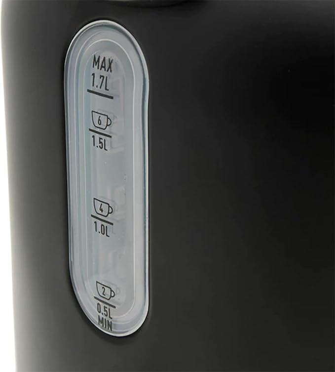 Haden Dorset Stainless Steel Electric Kettle, Black & Copper, 1.7 Liter