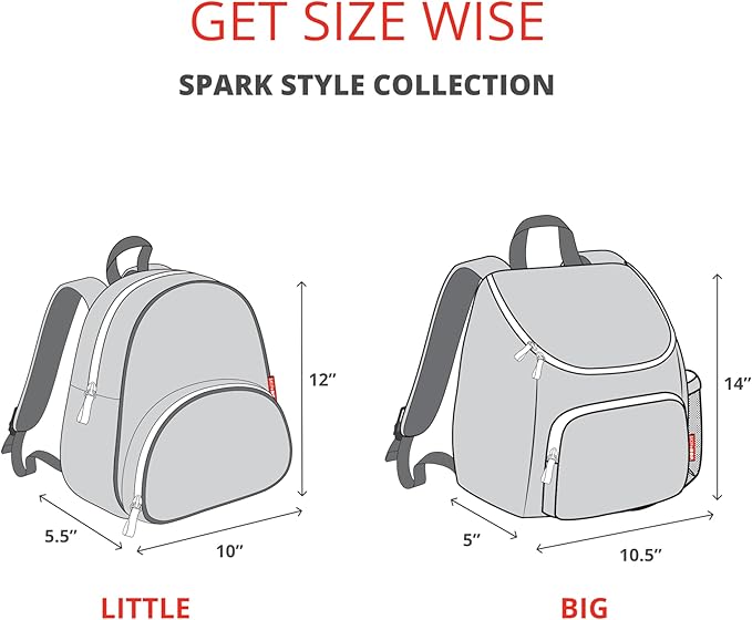 Skip Hop Sparks Kid's Backpack, Kindergarten Ages 3-4, Strawberry