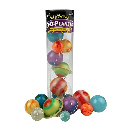 Great Explorations, 3D Glow in the Dark Planets in a Tube, Ages 5 and Up