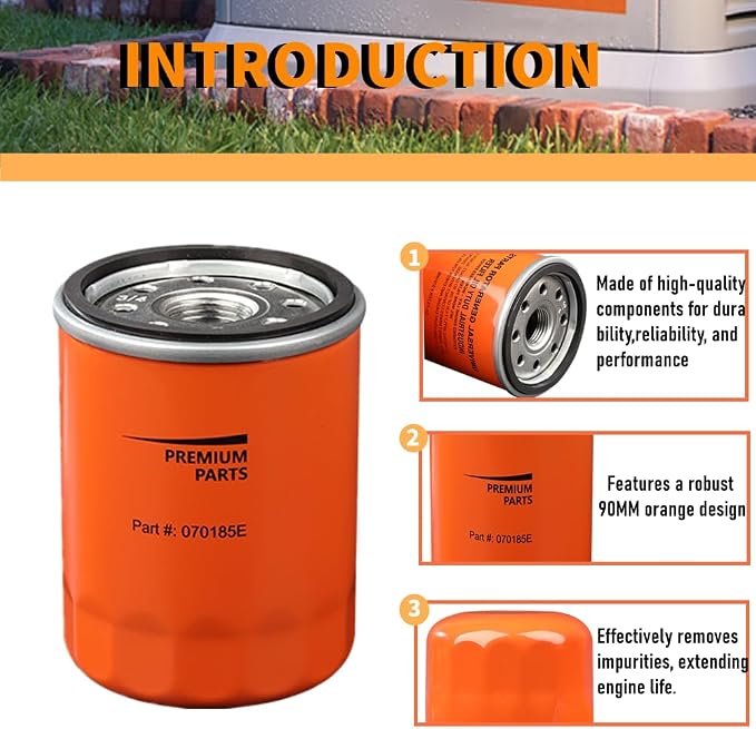 070185ES Oil Filters 90mm High Capacity