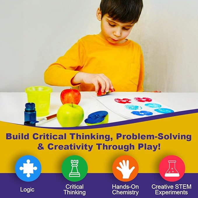 STEM Toys by Griddly Kids – Art & Science Kits for Kids 8-12, STEM Kits for Learning & Education Toy, Chemistry Set for Hands-on Learning, Experiment Gifts for Boys & Girls (Just Add Fruits & Veggies)