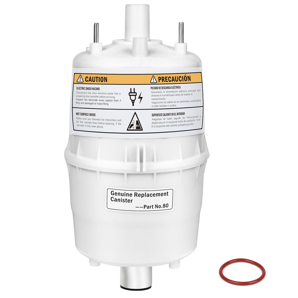 80 Canister Substitute for Aprilaire 800 Replacement Canister OEM, 80 Steam Canister Replacement for Aprilaire 800 Canister, 80 Canister for Aprilaire 800 801 865 866 Whole House Humidifiers 2 Pack