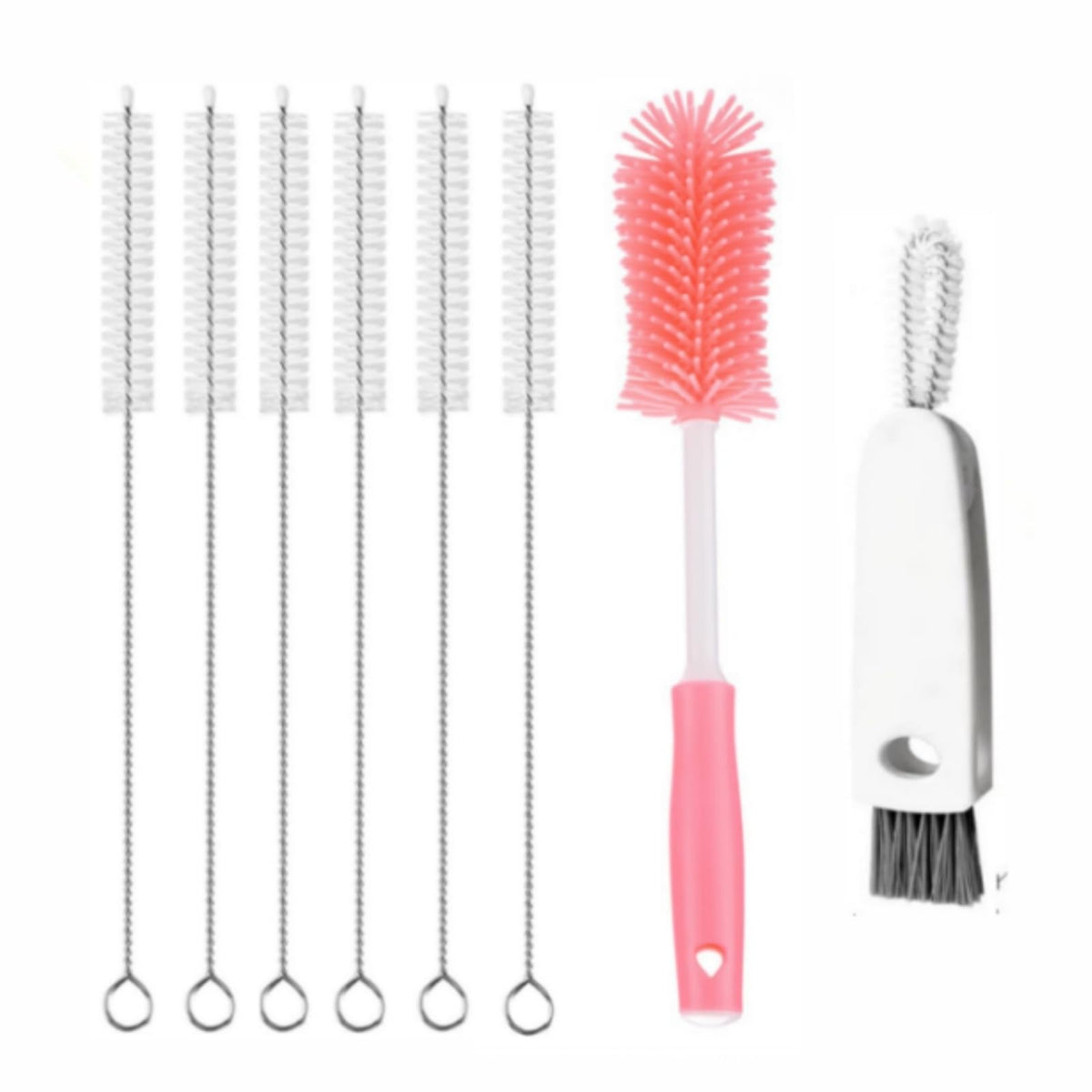 Water Bottle Brush for Owala, Straw Cleaner Brush for Owala/Stanley/Yeti Tumblers, 3 in 1 Cap lid Brush for Owala 16oz/24oz/32oz/40oz Water Bottles (Blue)