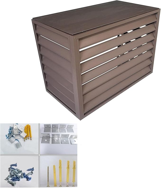 Aluminum Outdoor Condenser Protective Cover, freestanding Enclosure to Cover