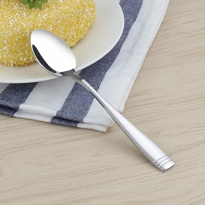 DynkoNA 12 Pieces Small Stainless Steel Spoons, Stainless Steel Teaspoon