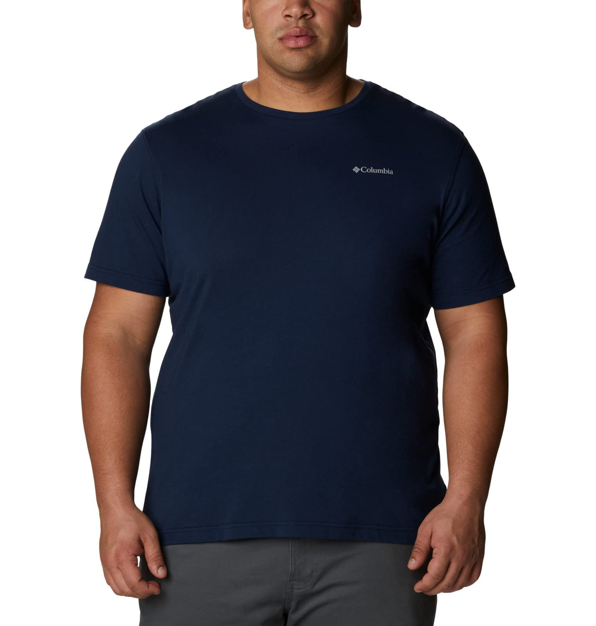 Columbia Mens Thistletown Hills Short Sleeve T-Shirt, Collegiate Navy Heather, 4X