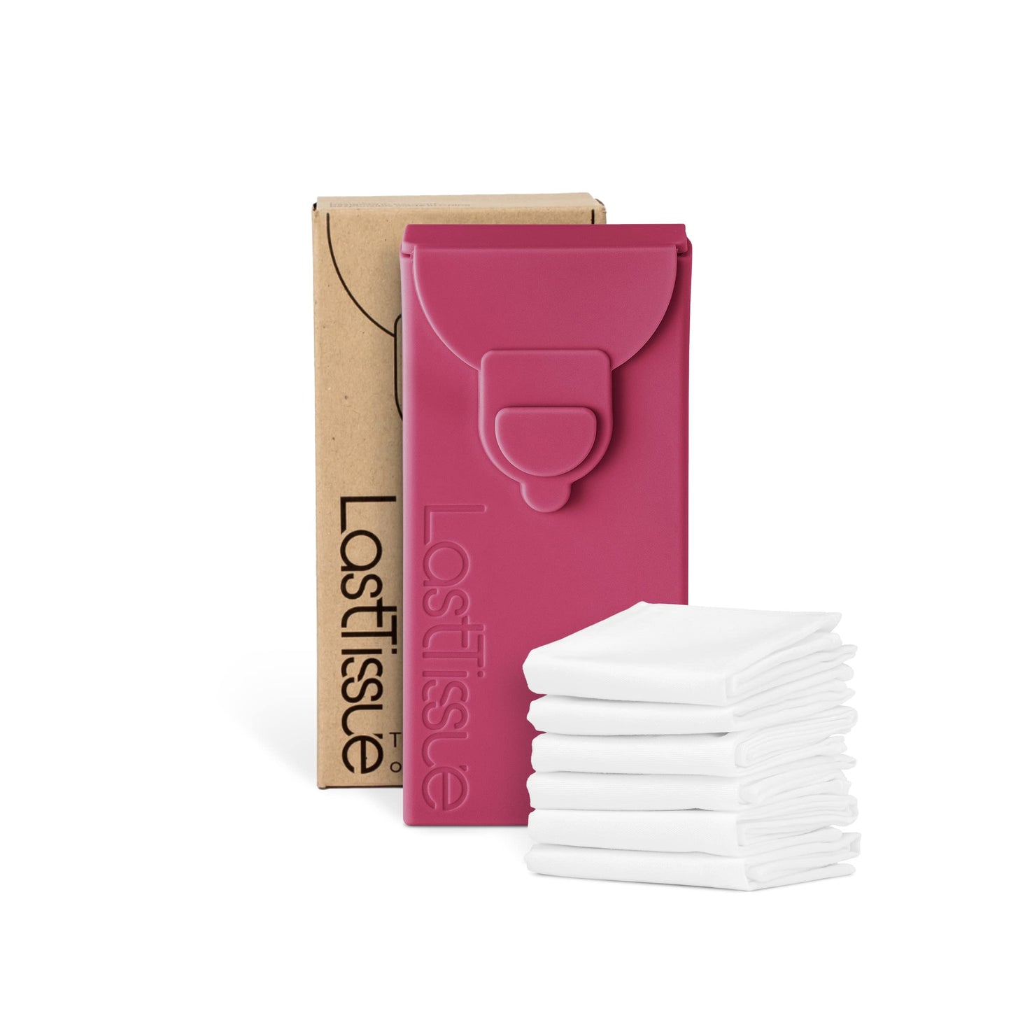 LastTissue® Reusable Cotton Tissue Pack – Sustainable, Durable, Eco-Conscious, Portable & Washable Facial Tissues for Men and Women with Travel Handkerchief Storage Case