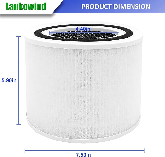 2 Pack Replacement Filtes Air Purifier