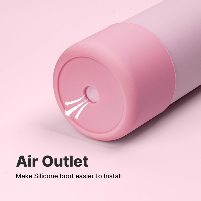 Diumepo Silicone Boot for 32 oz Owala Water Bottles, Anti-Slip Protective Sleeve for Owala Twist & FreeSip & Flip Insulated Water Bottle, Boot Bottom Base for Owala (Pink)
