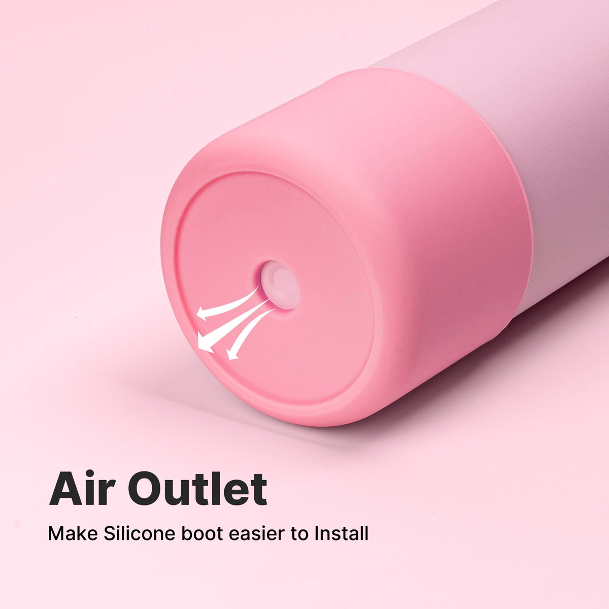 Diumepo Silicone Water Bottle Boot for Owala 40 oz, Anti-Slip Protective Sleeve for Owala Twist & FreeSip & Flip Stainless Steel Water Bottle, Boot Bottom Base (Pink)