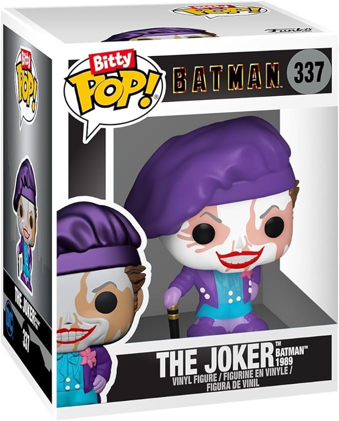 Funko Bitty POP! Batman 85th - Freeze, 4-Pack and A Surprise Mystery Mini Figure - 0.9 Inch (2.2 Cm) - DC Comics Collectable - Stackable Display Shelf Included - Gift Idea - Party Bags Stocking