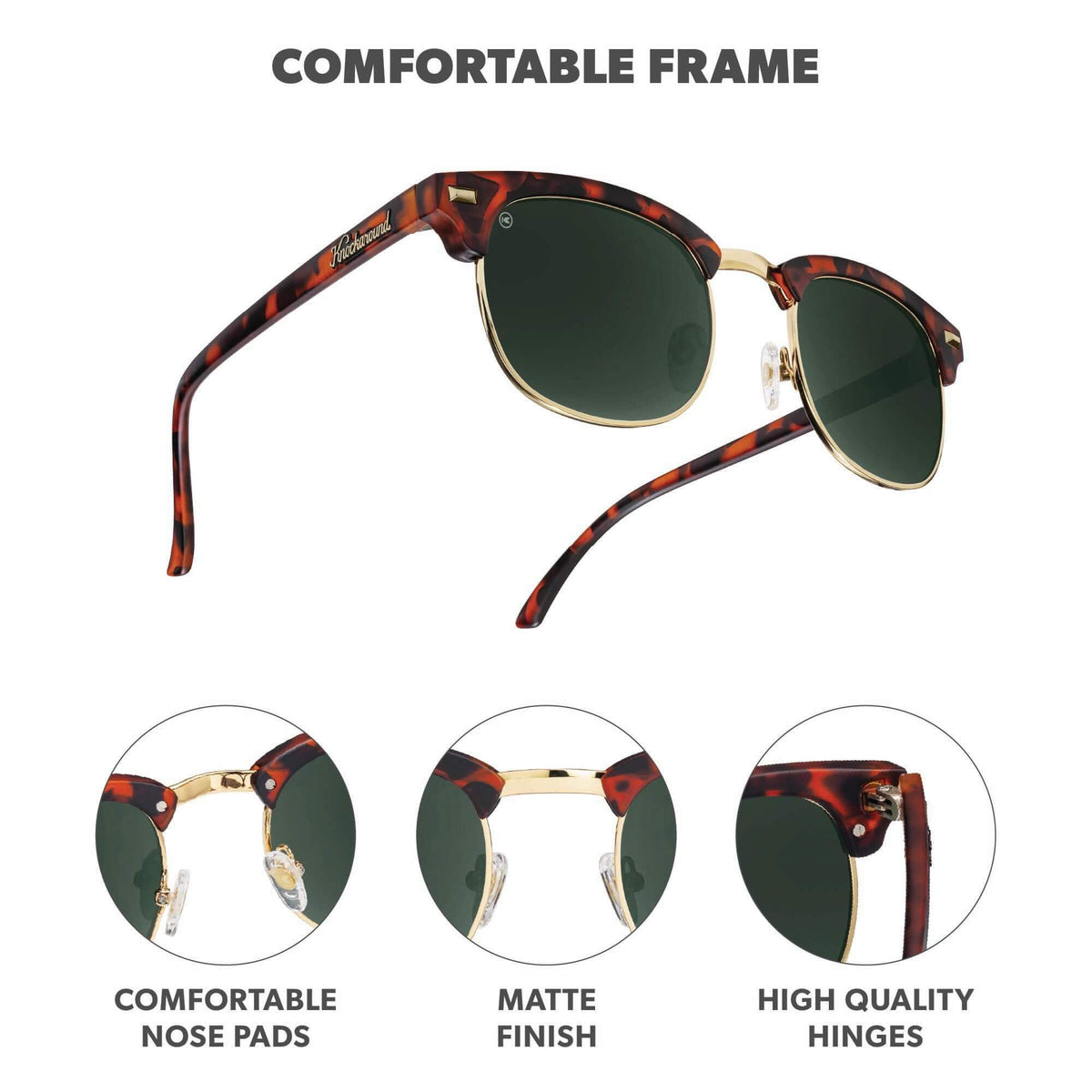 Knockaround Polarized Sunglasses for Men & Women - UV400 Protection