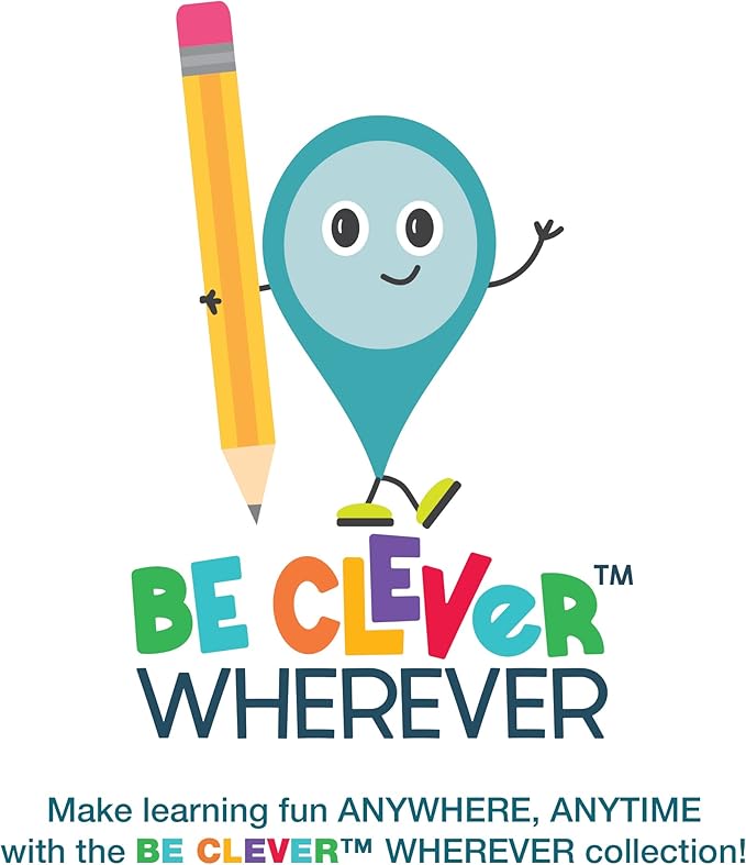 Carson Dellosa 12-Piece Be Clever Wherever Grades 3-5 Reading and Writing Tool Kit, Alphabet Sticker, Spin Wheel, Dice Game, and More Language Arts Manipulative's