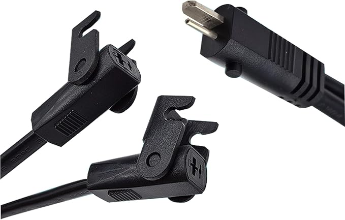 Recliner Power Splitter Cord 78 Inch 2 Pin Splitter Y Cable Replacement, 6.5FT, Black, 2 Motors to 1, Compatible with Okin, Dewert, Lazboy, Pride, Catnapper, Limoss Motors