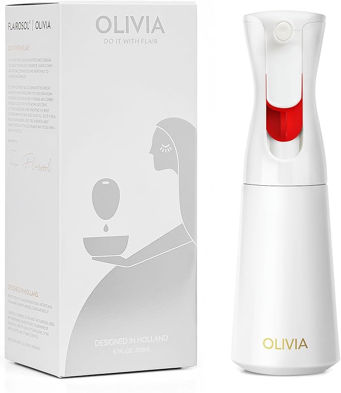 FLAIROSOL OLIVIA Oil Sprayer for Cooking, 200ml Glass Olive Oil Sprayer