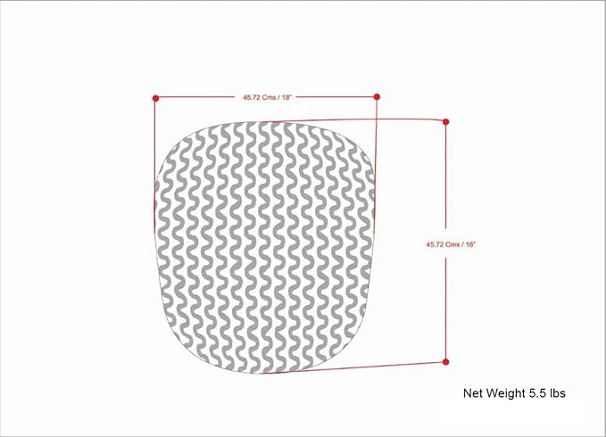SIMPLIHOME Wynne Round Knitted Pouf - 18 inch Wide Upholstered PET Polyester Ottoman in Orange, Indoor/Outdoor Boho Footstool or Extra Seating for Living Room with Polystyrene Bead Filling, Assembled