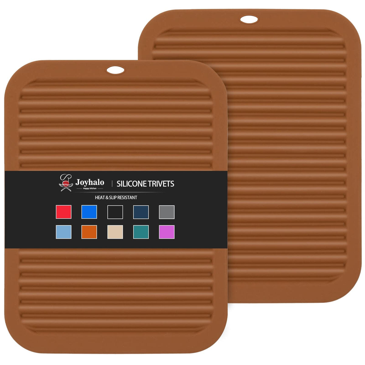 Joyhalo 4 Pack Silicone Trivet for Hot Dishes