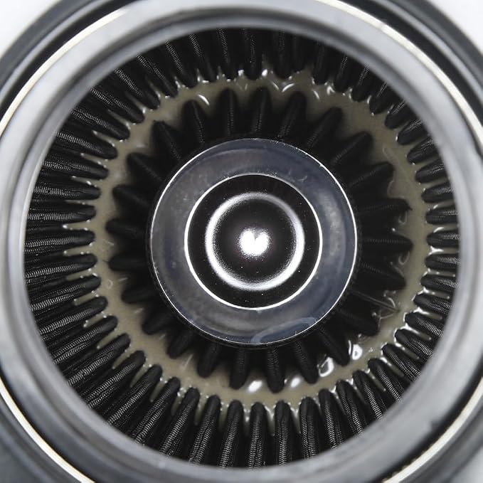 Universal 3/3.5/4" High-Flow Air Filter, Reusable Cone Cold Air Intake