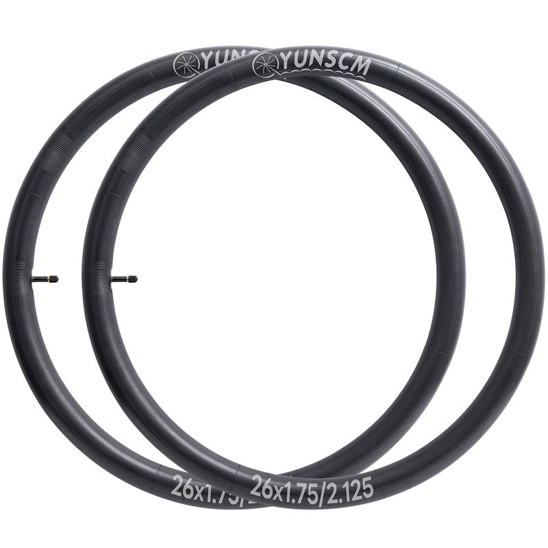 2-PCS 26" Bike Tubes 26x1.75/2.125 32mm AV Schrader Valve 26" Bicycle Tubes Compatible with 26 x 1.75 26x1.95 26x2.0 26x2.10 26 x 2.125 Road Mountain Bike Tire Tubes