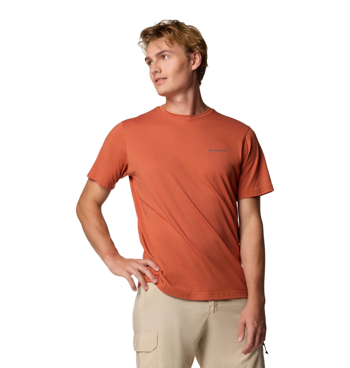 Columbia Mens Thistletown Hills Short Sleeve T-Shirt, Tuscan Heather, 4X
