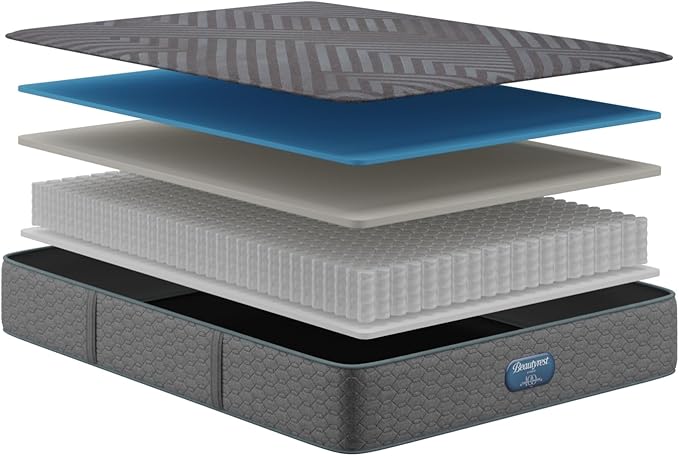 Beautyrest Days End Medium Firm 12" Hybrid Mattress - Twin - Cooling Tech, Supportive Durable Pocketed Coils, Pressure Relief, Motion Separation; 100 Night Sleep Trial and 10 Year Warranty