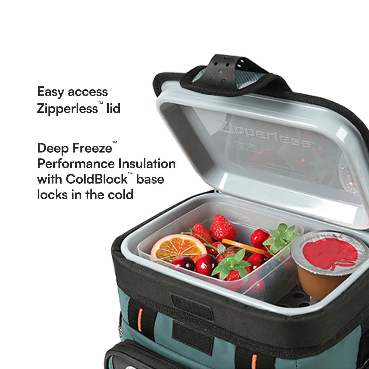 Titan by Arctic Zone 9 Can Zipperless Cooler with SmartShelf, Jungle Hunt