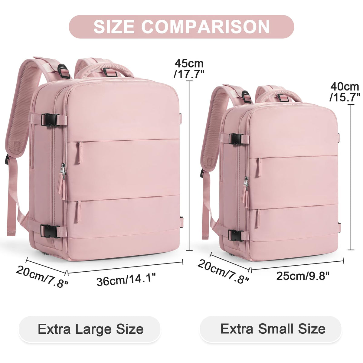 Large Travel Backpack for Women Airline Approved Carry on Backpack for Airplanes Mochila De Viaje Personal Item Travel Bag Spirit Airlines Personal Item Bag 18x14x8 Backpack for Traveling on Airplane