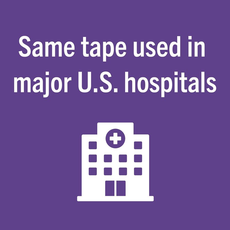 Hospital Tapes, 1 Inch x 10 Yards, 6 Rolls