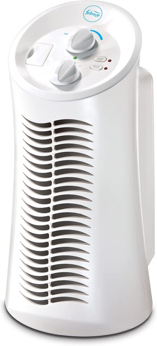 Febreze HEPA-Type Mini Tower Air Purifier, Small Room, FHT180W