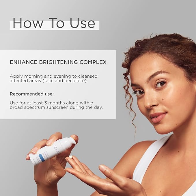 Glytone Enhance Brightening Complex - With 12% Azelaic Acid, 3% Glycolic Acid - Brightens Skin & Reduces Dark Spots - Non-Comedogenic - 1 fl. oz.