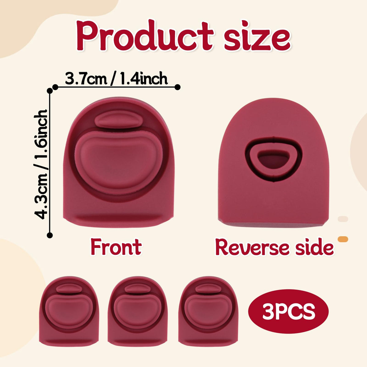 3 Replacement Rubber Stopper Seal for Owala FreeSip 16oz 24oz 32oz 40oz(F4)