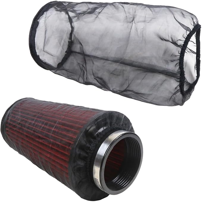 Universal 9 Inch Air Filter Cover, Air Intake Filter Sock Cover, Motorcycle