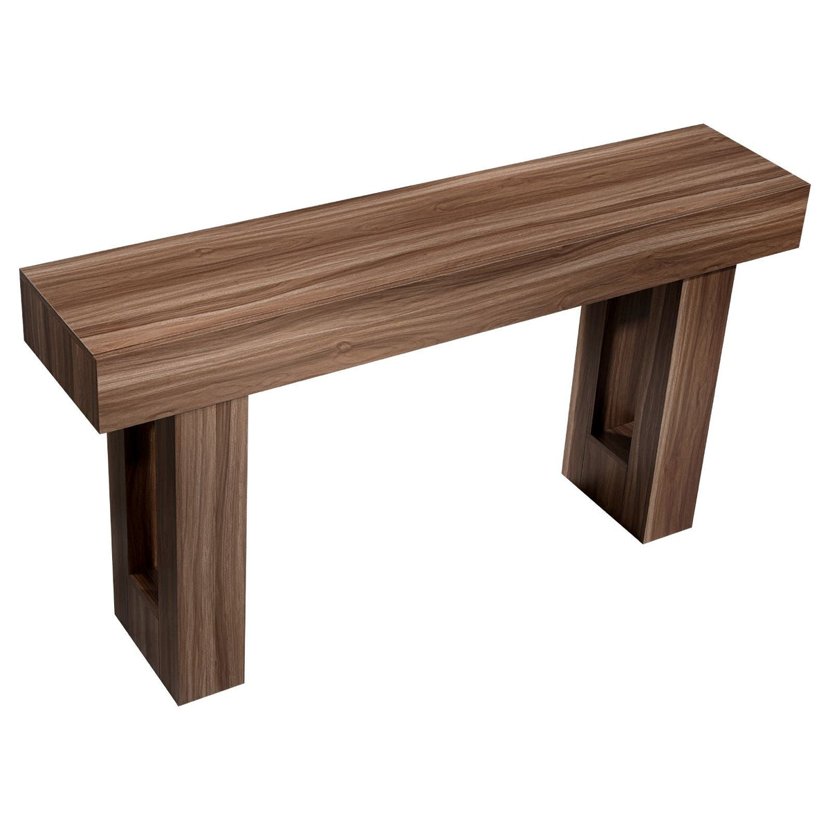 63 in Console Table, Farmhouse Desk Behind the Couch, Wooden Rectangle Entrance Desk, Narrow Long Sofa Table Accent Stand for Hallway, Bedroom, Living Room, Foyer, Easy Assembly, Brown