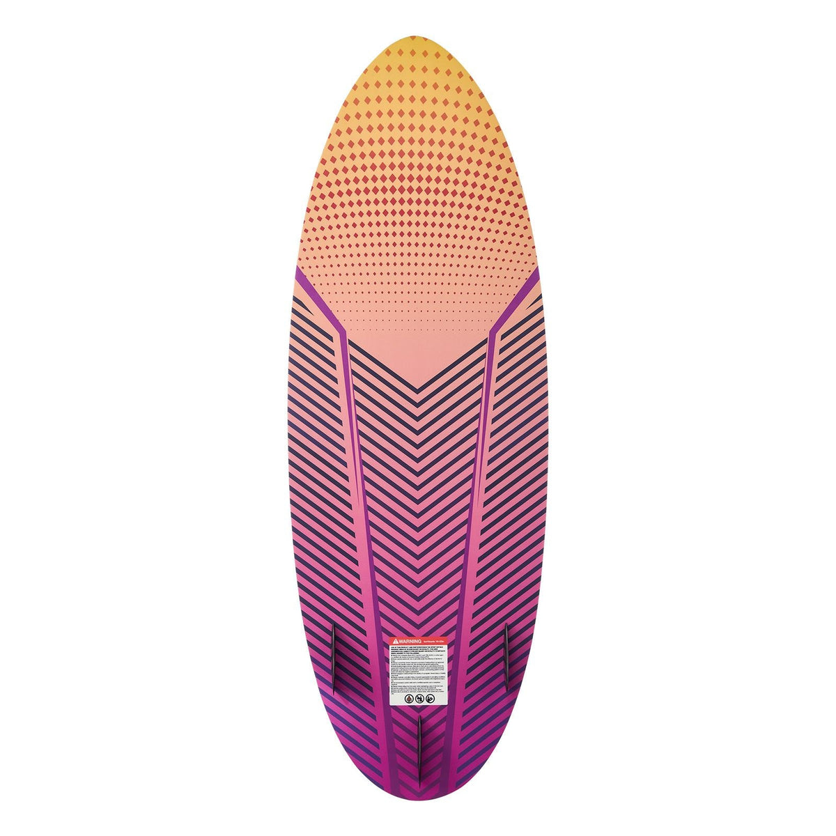 63-Inch Wakesurf Board, Wake Surfing Board with EPS Foam Core, EVA Non-Slip Pad & 3 Tail Fins, UV-Resistant Wakesurfing Boards for Adults Up to 250 lbs