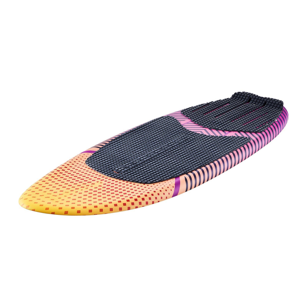 63-Inch Wakesurf Board, Wake Surfing Board with EPS Foam Core, EVA Non-Slip Pad & 3 Tail Fins, UV-Resistant Wakesurfing Boards for Adults Up to 250 lbs