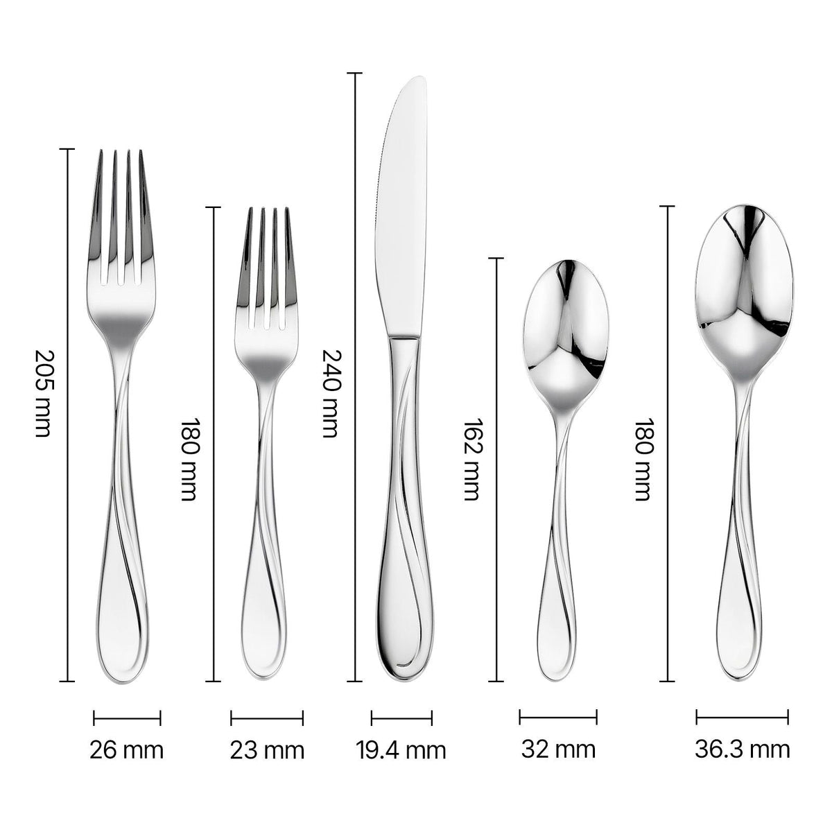 65-Piece Silverware Set, Food-Grade Stainless Steel Flatware Utensils, Mirror Finished Cutlery Set, Dishwasher Safe Eating Tableware for Kitchen Home, Service for 12, Include Knife Fork Spoon